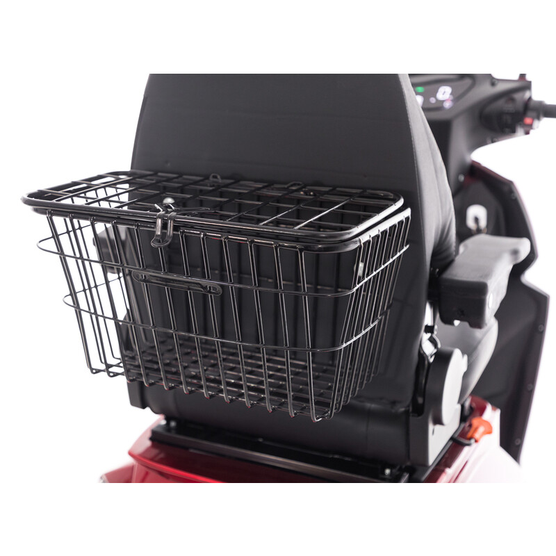 Scuter electric cu trei roți CHAMPION pentru seniori - motor puternic de 1000 W, roșu