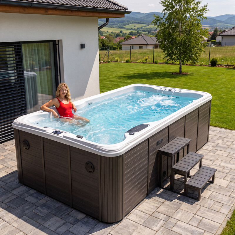 SwimSpa LUX SUNRANS SR853 cu contracurent și tehnologie Balboa