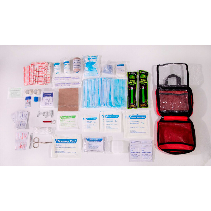 Trusă prim ajutor de călătorie cu 220 de echipamente medicale
