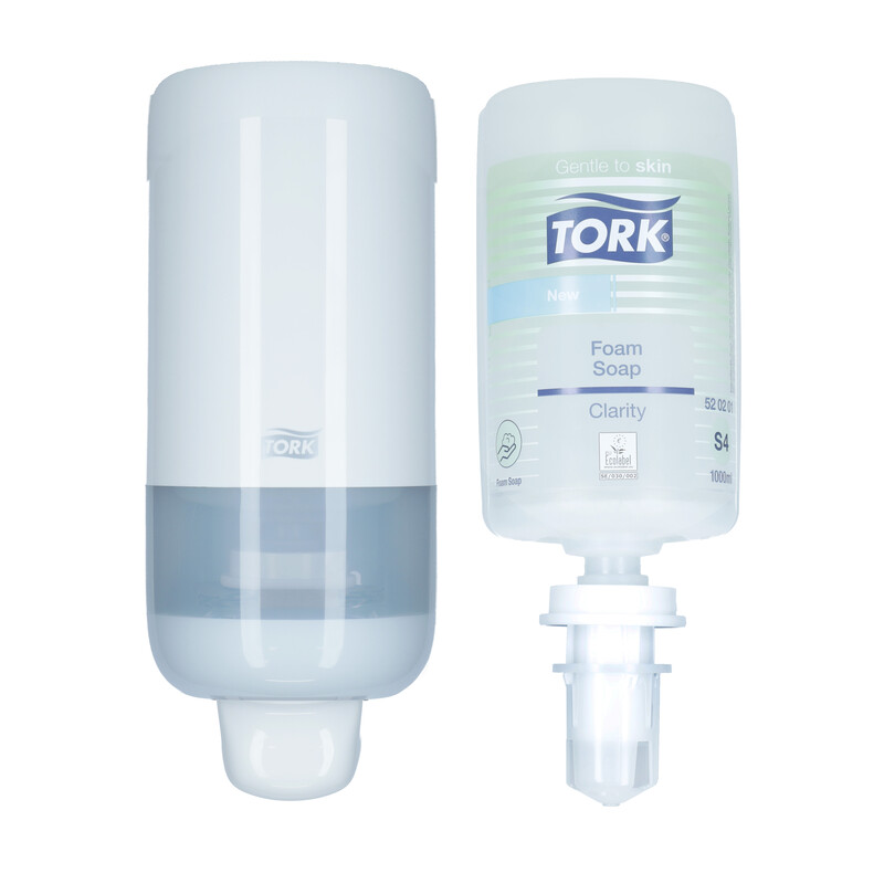Pachet starter Dispenser manual Tork + spumă de săpun (S4), 1000 ml