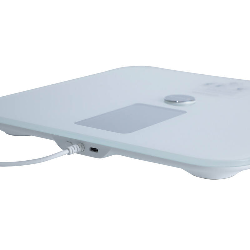 Cântar profesional SMART cu funcție de analiză corporală + aplicație mobilă, Bluetooth și display LED