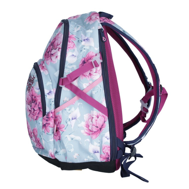 Ghiozdan ergonomic cu imprimeu floral