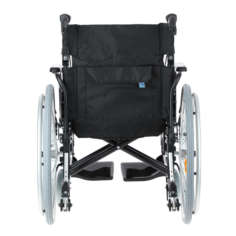 Scaun cu rotile ușor cu frâne pentru  însoțitor