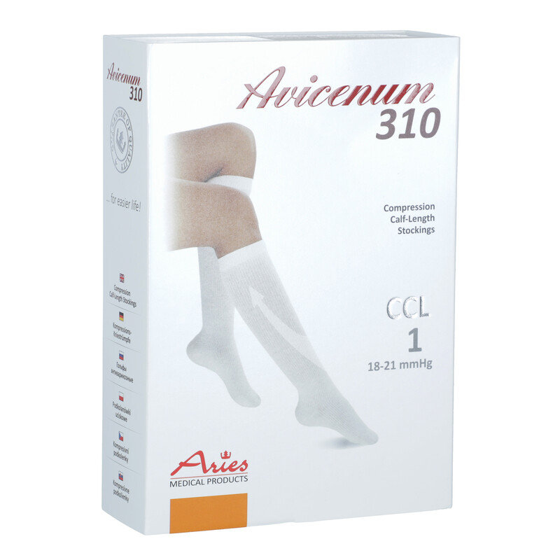 Avicenum 310 DEN – șosete 3/4, negri