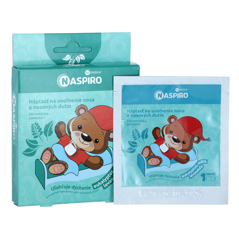 Plasturi pentru eliberarea căilor nazale și sinusale NASPIRO, 5 buc