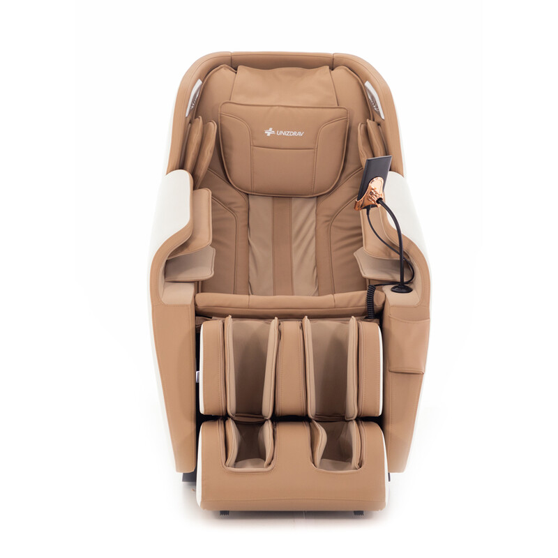 Scaun electric de masaj RelaxPro 3D MASSAGER, alb-maro