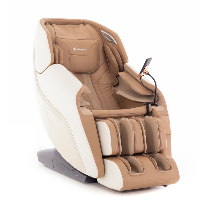 Scaun electric de masaj RelaxPro 3D MASSAGER, alb-maro