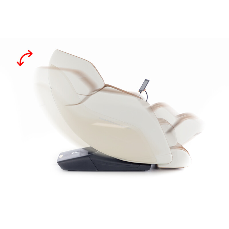 Scaun electric de masaj RelaxPro 3D MASSAGER, alb-maro