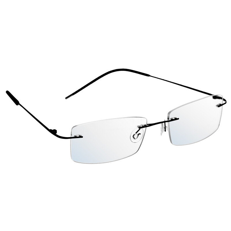 Ochelari UNIZDRAV anti-lumină albastră + husă, geantă și set de testare, fără ramă