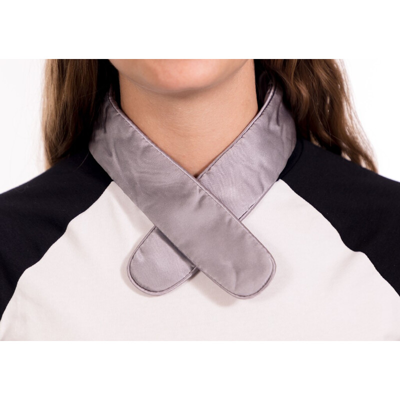 Guler de încălzire USB pentru gât cu power bank, roz - tehnologie grafen