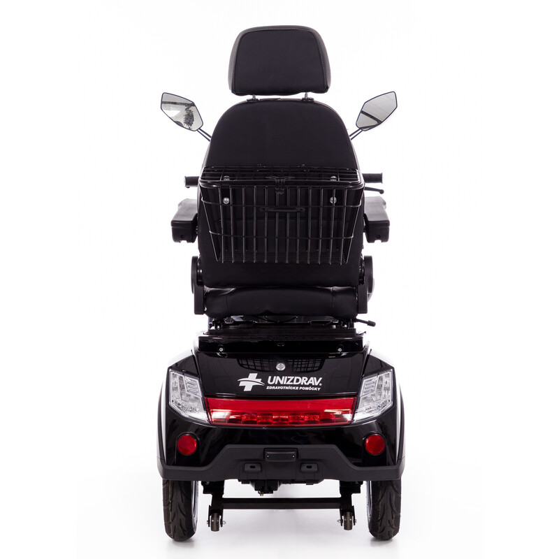 Scuter electric cu trei roți CHAMPION pentru seniori și persoane invalide - motor puternic de 1000 W, negru