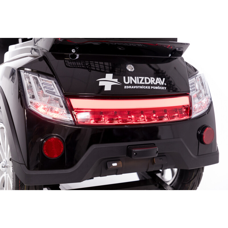 Scuter electric cu trei roți CHAMPION pentru seniori și persoane invalide - motor puternic de 1000 W, negru