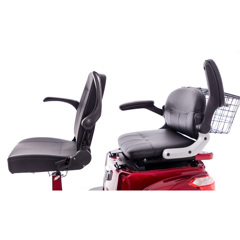 Scuter electric cu două locuri CHAMPION DUO pentru seniori și persoane invalide - motor puternic de 1000 W