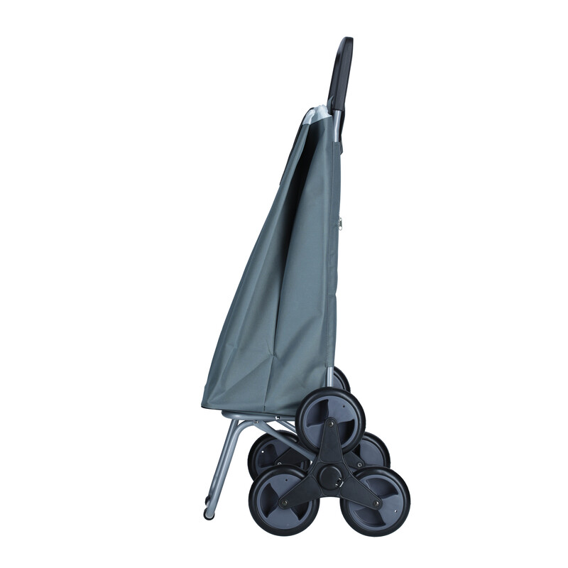 Cărucior de cumpărături pe roți, gri