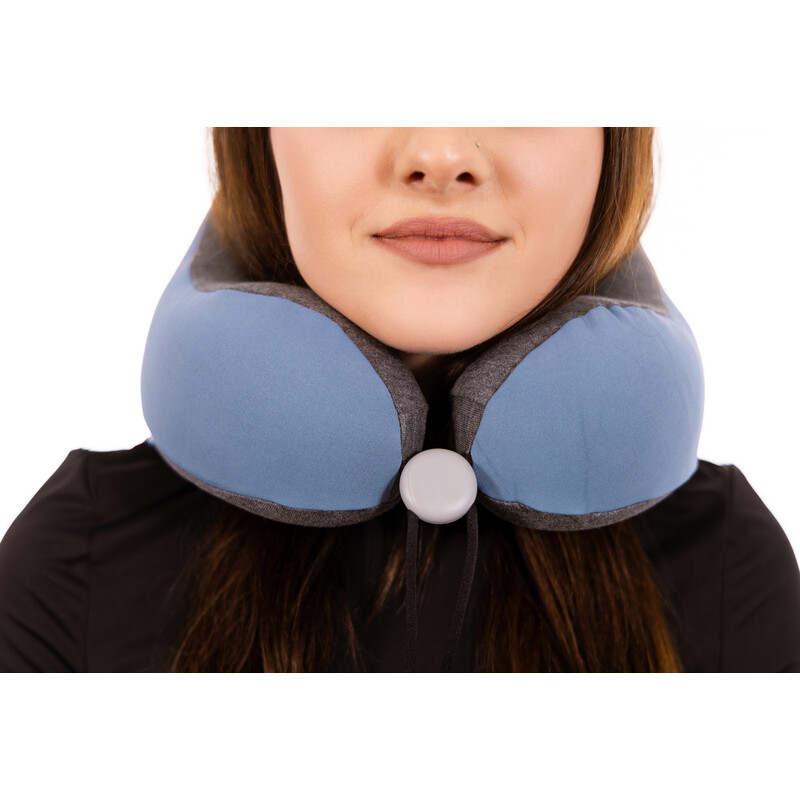 Pernă de călătorie ergonomică din spumă cu memorie