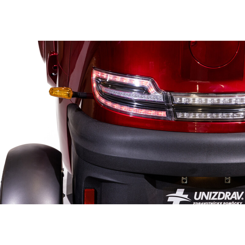 Scuter acoperit cu trei roți CHAMPION MiniCar pentru seniori și imobili - motor puternic de 1500 W