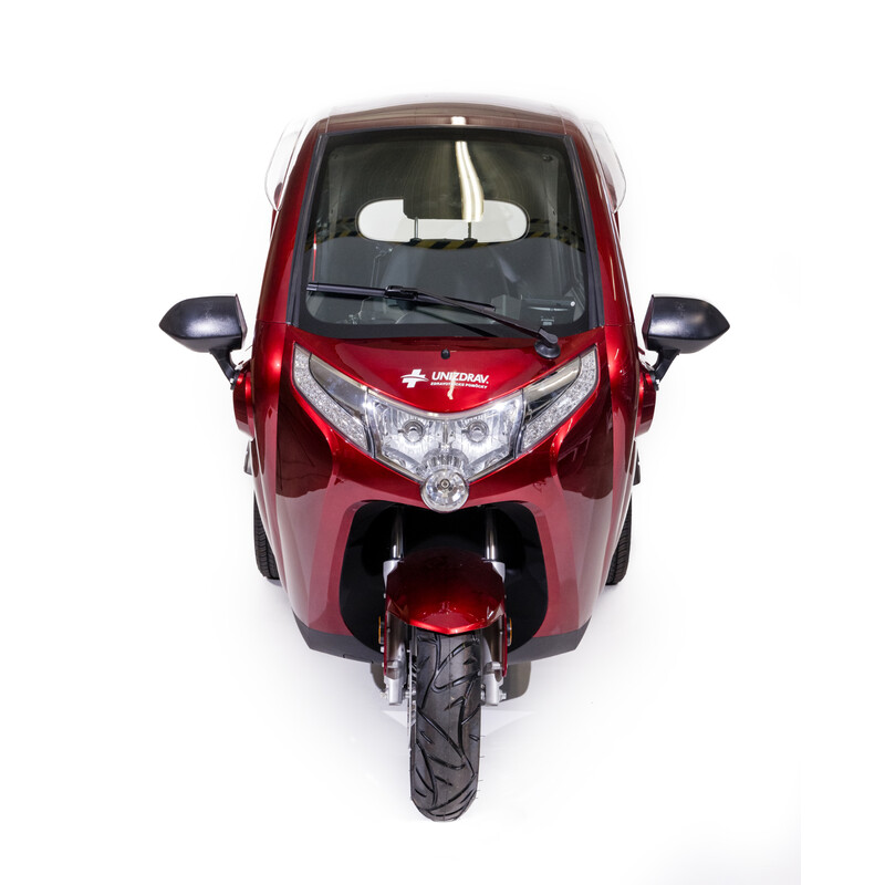 Scuter acoperit cu trei roți CHAMPION MiniCar pentru seniori și imobili - motor puternic de 1500 W