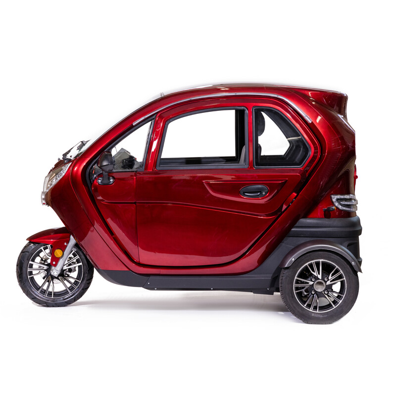 Scuter acoperit cu trei roți CHAMPION MiniCar pentru seniori și imobili - motor puternic de 1500 W
