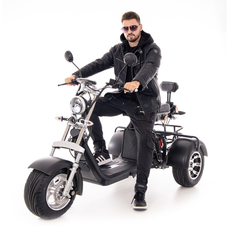 ELECTRIC CHOPPER UNIZDRAV cu trei roți - motor puternic de 2000 W