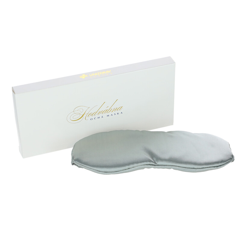 Mască de ochi cu încălzire, argintie - tehnologie grafen