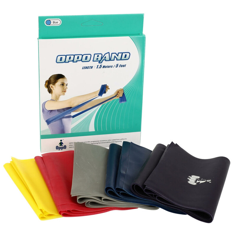 Bandă elastică OPPO BAND 1,5 m, albastru