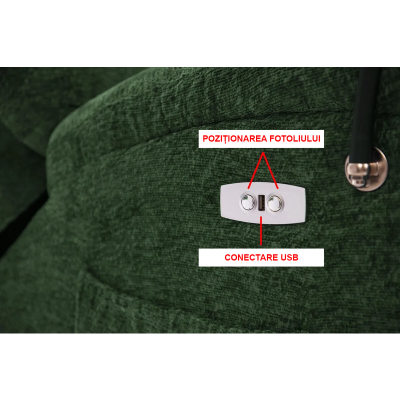 Fotoliu relaxant  TRENDY, verde