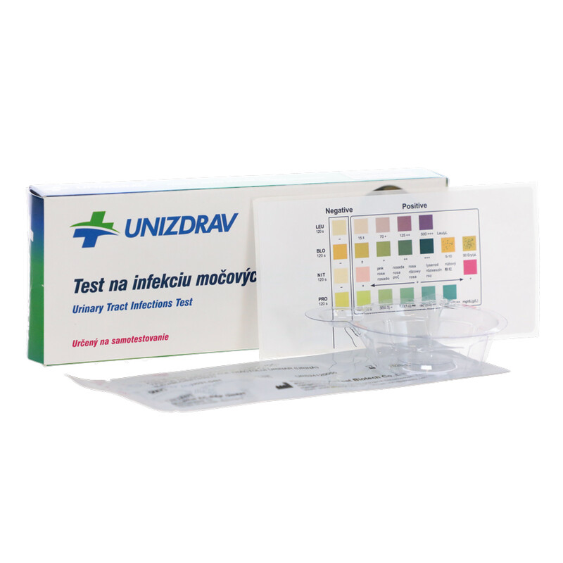 Test pentru infecția tractului urinar - leucocite, sânge, nitriți, proteine, 1 buc