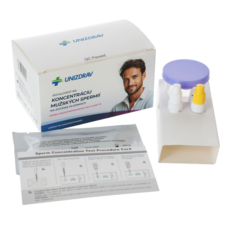Test rapid pentru concentrația de spermatozoizi masculini pentru a determina fertilitatea