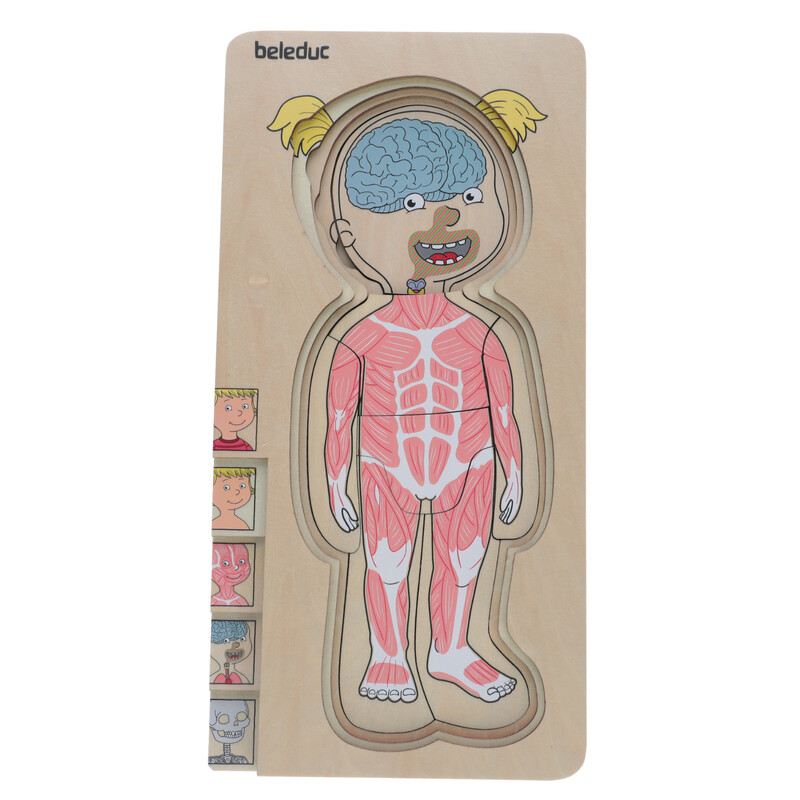 Puzzle stratificat Body puzzle Girl - Beleduc