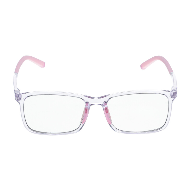 Ochelari anti-lumină albastră pentru copii roz UNIZDRAV + carcasă, geantă și set de testare
