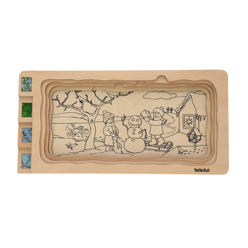 Puzzle educativ 4 anotimpuri de la Beleduc