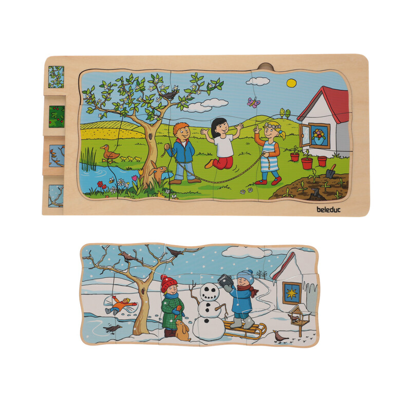 Puzzle educativ 4 anotimpuri de la Beleduc
