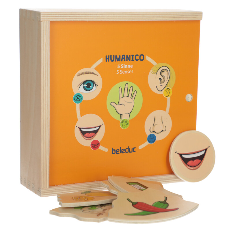 Joc didactic și puzzle 2 în 1 Humanico Senses de la Beleduc