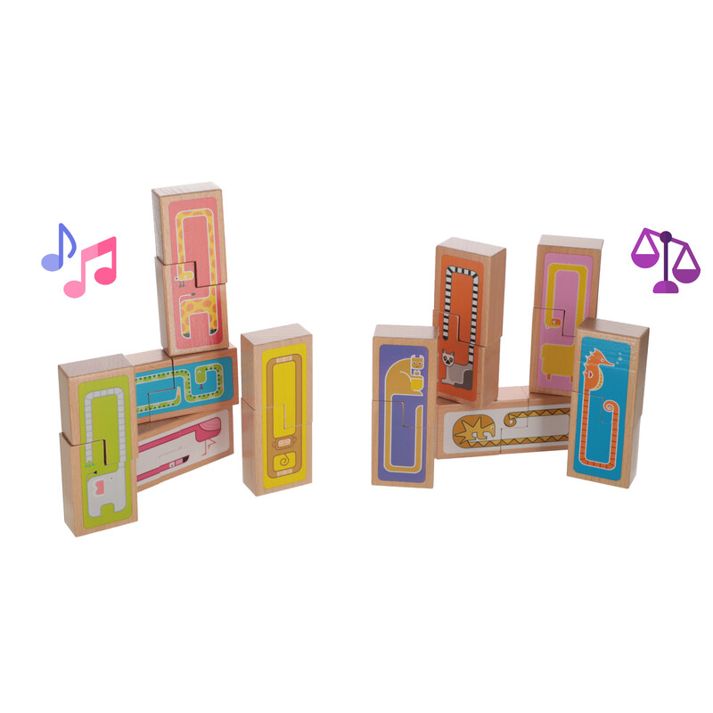 Joc didactic și puzzle 2 în 1 Humanico Emoții de la Beleduc