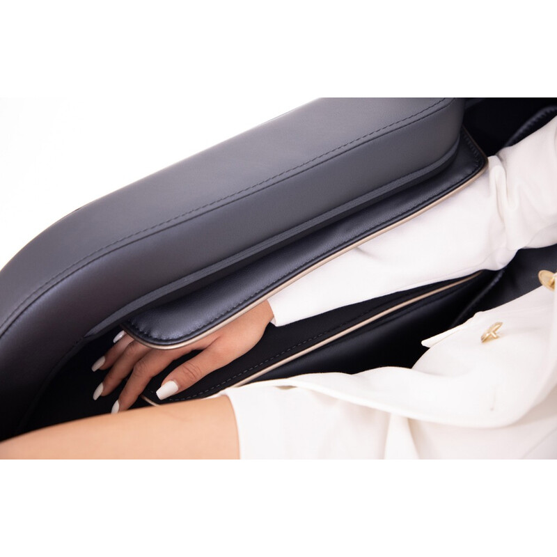 Scaun de masaj electric LUX 4D MASSAGER, albastru-auriu (Produs folosit)