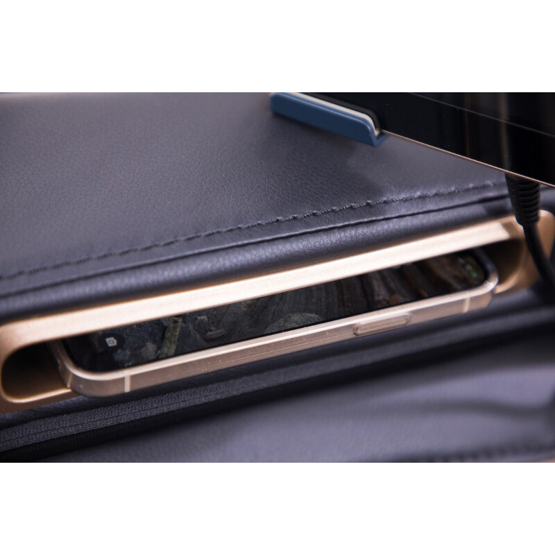 Fotoliu electric de masaj LUX 4D MASSAGER, albastru/auriu