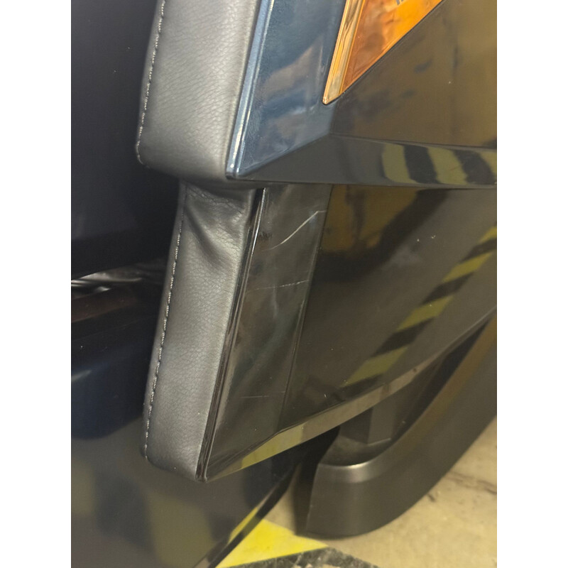 Fotoliu electric de masaj LUX 4D MASSAGER, albastru/auriu