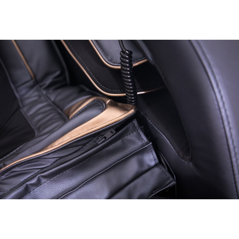 Scaun de masaj electric LUX 4D MASSAGER, albastru-auriu (Produs folosit)