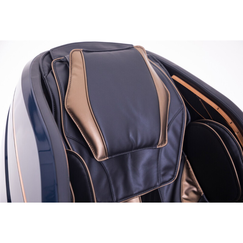 Scaun de masaj electric LUX 4D MASSAGER, albastru-auriu (Produs folosit)