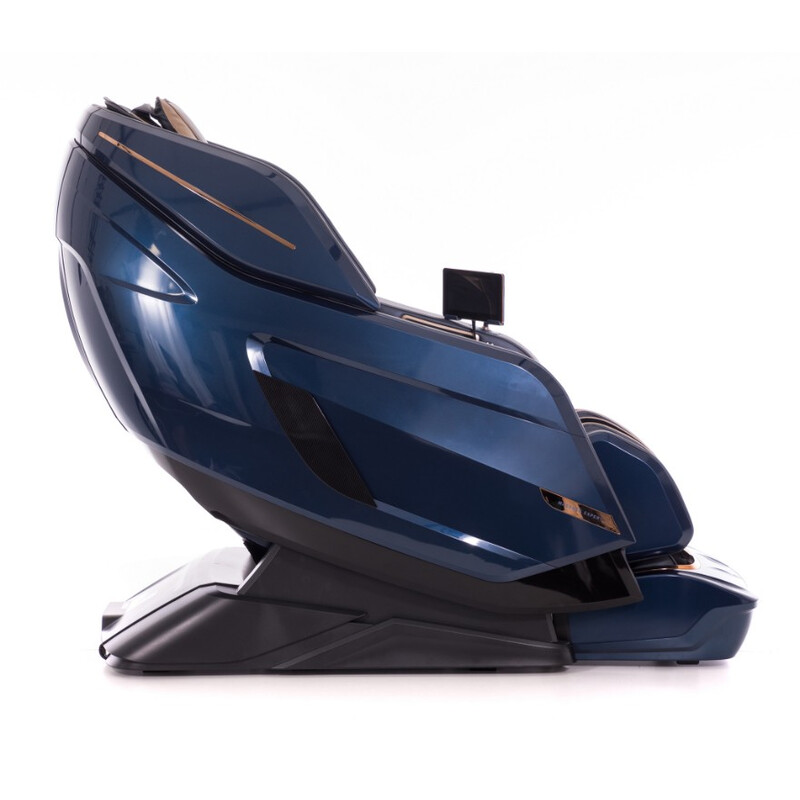 Scaun de masaj electric LUX 4D MASSAGER, albastru-auriu (Produs resigilat)