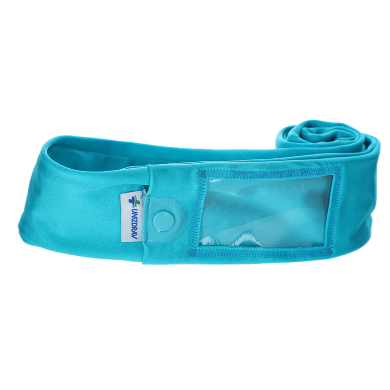 Centură Dia pentru pompa de insulină cu "fereastră", turcoaz