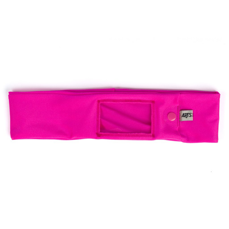 Centură Dia pentru pompa de insulina cu decupaj tip fereastră, roz închis