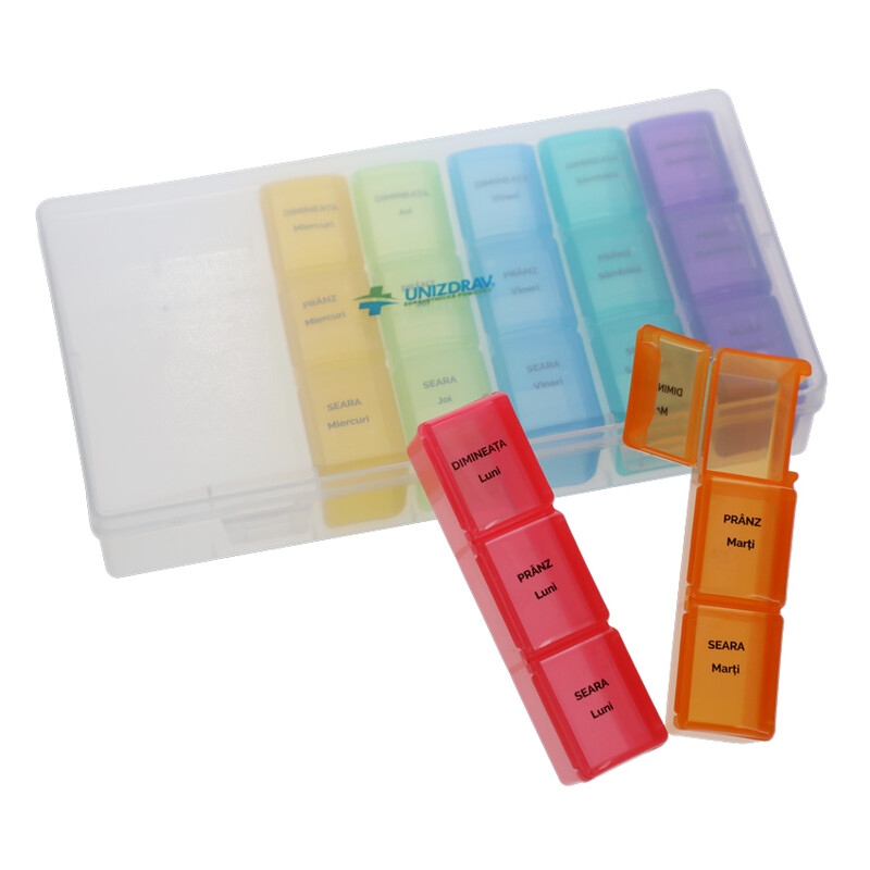 Dozator de medicamente UNIZDRAV - zilnic + săptămânal
