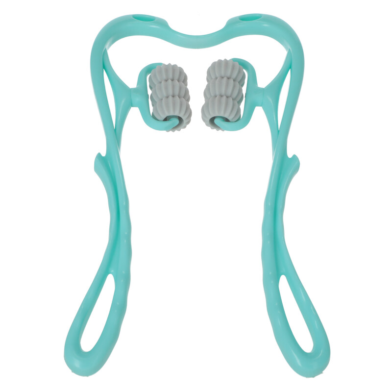 Instrument de masaj pentru coloana cervicală cu 6 role