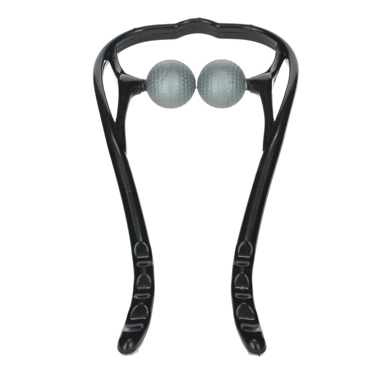 Instrument de masaj pentru gât și coloana cervicală cu 2 capete