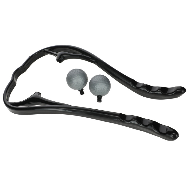 Instrument de masaj pentru gât și coloana cervicală cu 2 capete