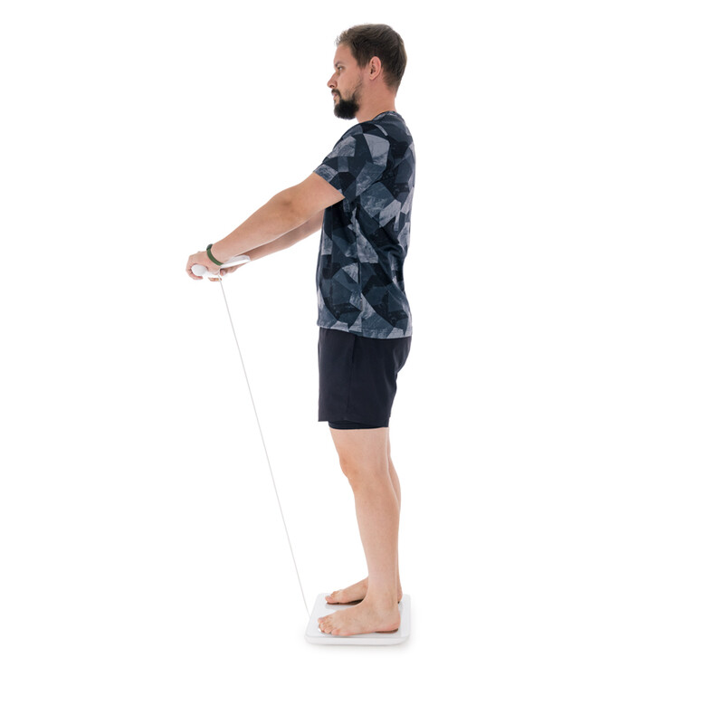 Cântar profesional SMART cu funcție de analiză corporal și afisaj LED pe mâner + aplicație mobilă și Bluetooth