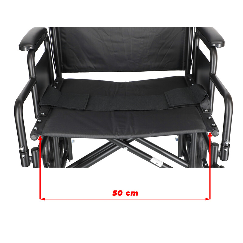 Scaun cu rotile pentru transfer UNIZDRAV, 50 cm