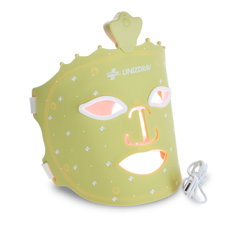 Mască cu fototerapie LED GOLD UNIZDRAV