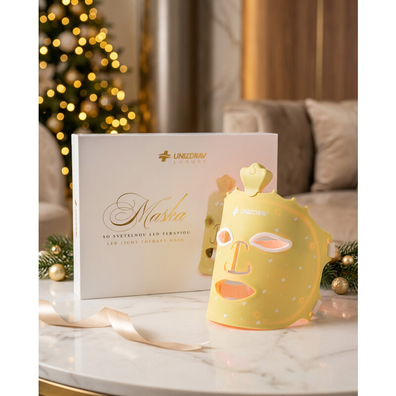 Mască cu fototerapie LED GOLD UNIZDRAV